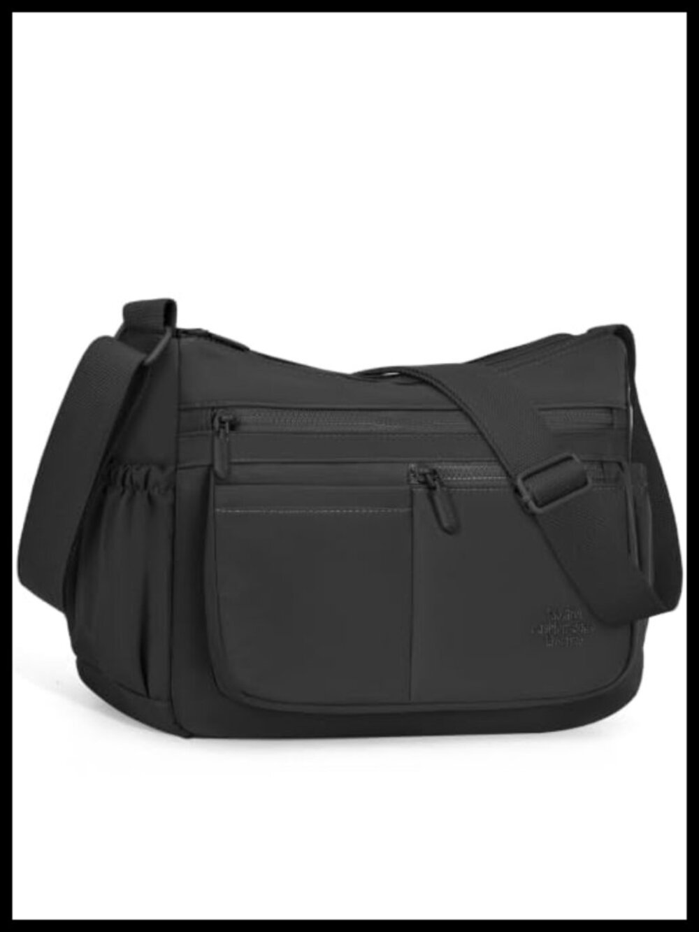 Nylon Waterproof Crossbody Bag Adjustable Strap Multi Pocket Travel Purse
